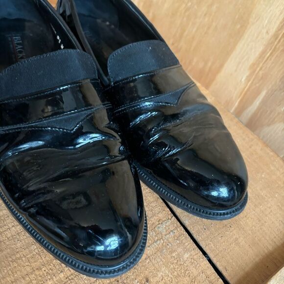 Stanley Blacker Men’s Tuxedo Leather Slip On Shoes Black Sz 10.5 - Picture 4 of 6